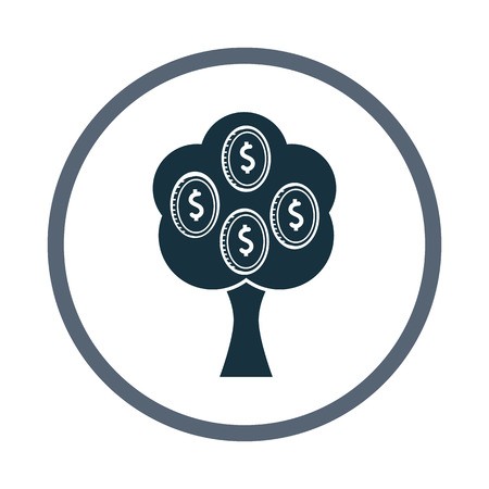 450x450 Money Tree Icon Simple Design For Web And Mobile Royalty Free