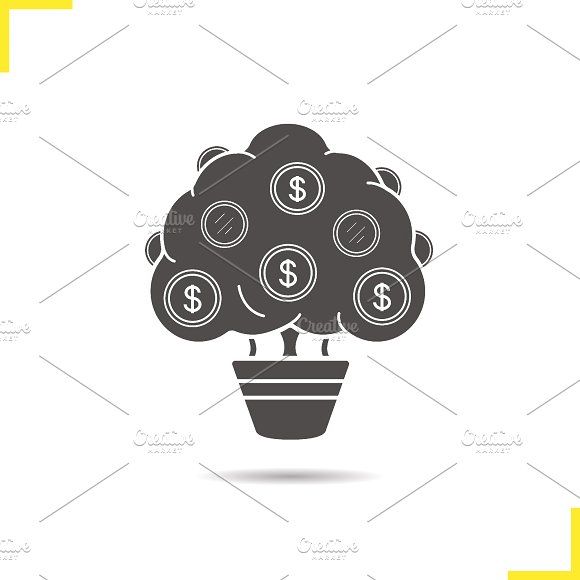 580x580 Money Tree Icon Vector