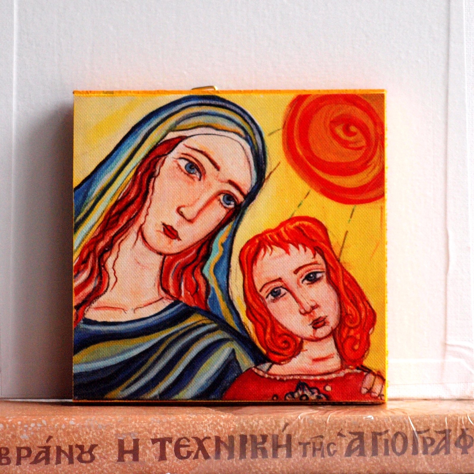 1600x1600 Saints Monica And Augustine Of Hippo Giclee Print On Wood Angelicon