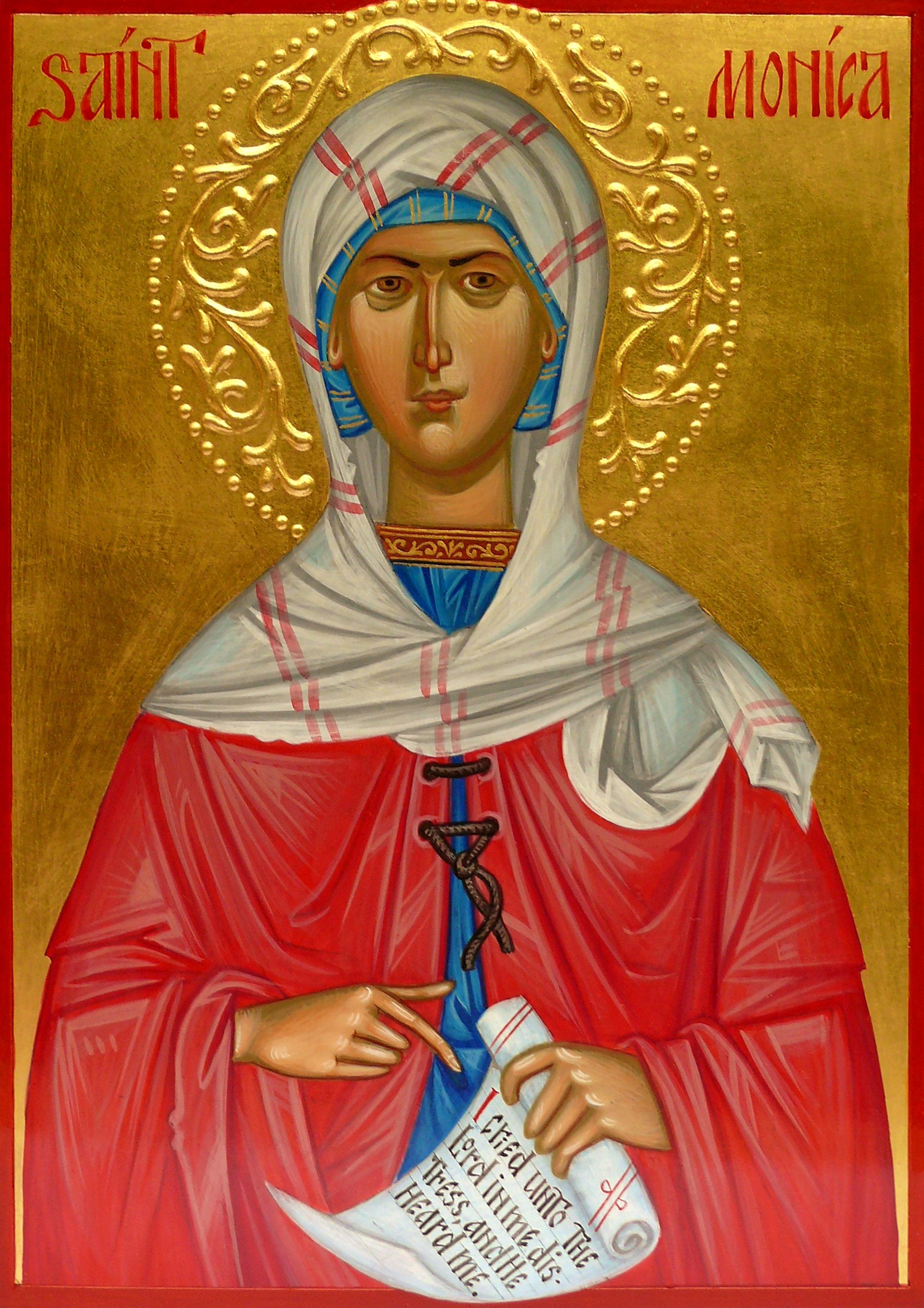 1890x2675 St Monica Icon, Hand Painted, Orthodox Icon, Byzantine Icon
