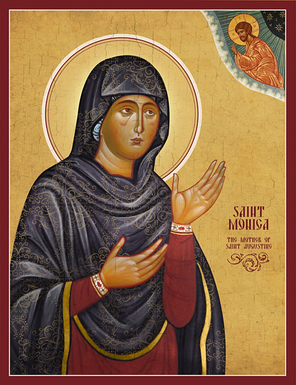 985x1280 Icon Of St Monica Of Hippo