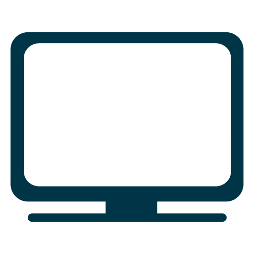 512x512 Blue Monitor Flat Icon
