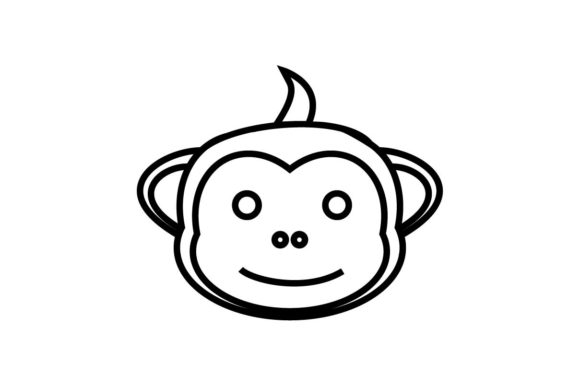 580x386 Monkey Icon Monkey Illustration Vector Graphic