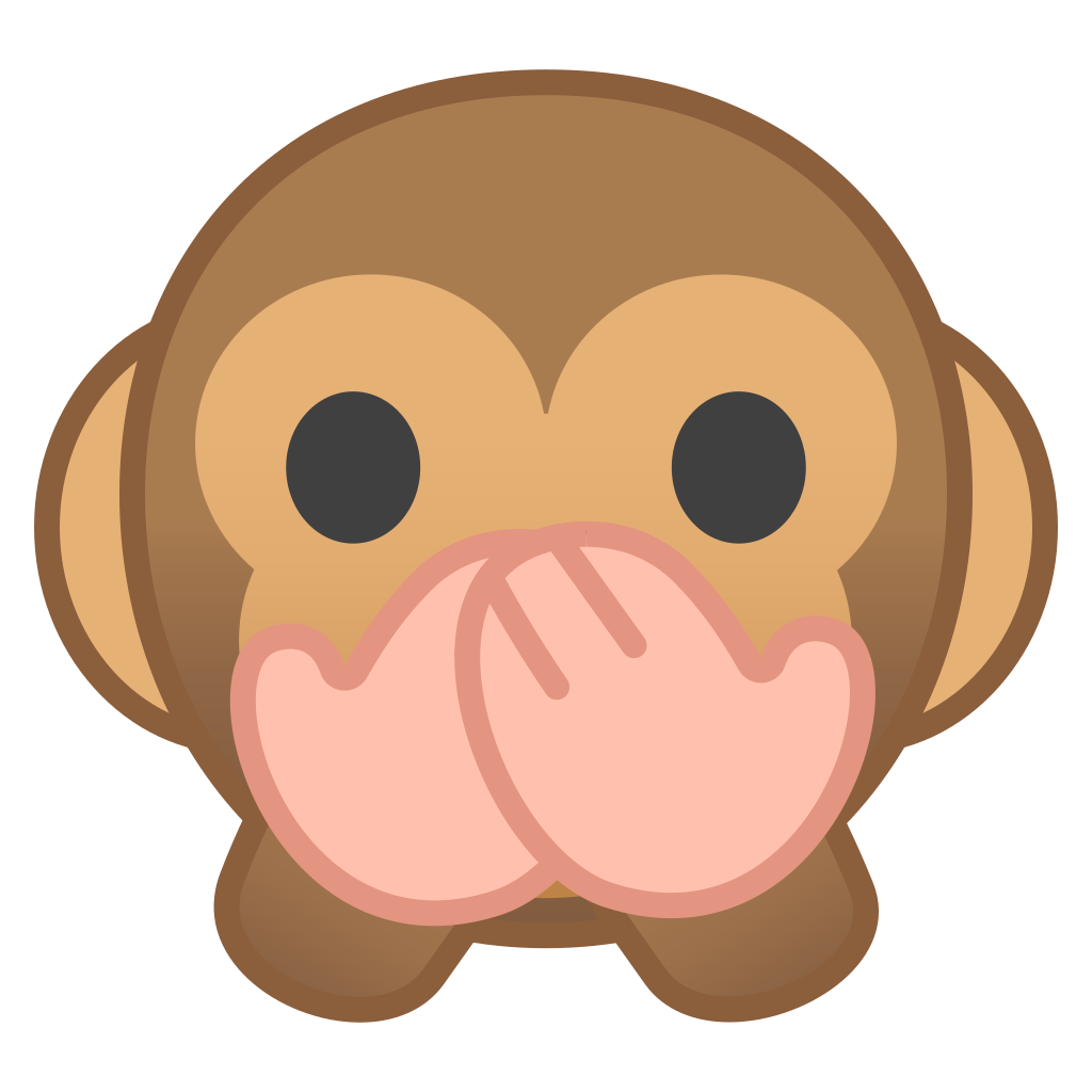 1024x1024 Speak No Evil Monkey Icon Noto Emoji Smileys Iconset Google