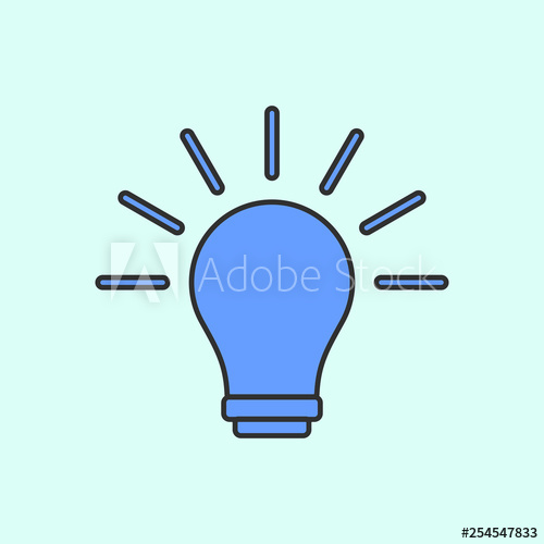 500x500 Lamp Mono Color Icon Simple Color Vector Of Education Icons