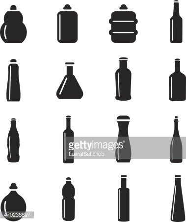379x452 Bottle Collection Mono Color Icons Premium Clipart