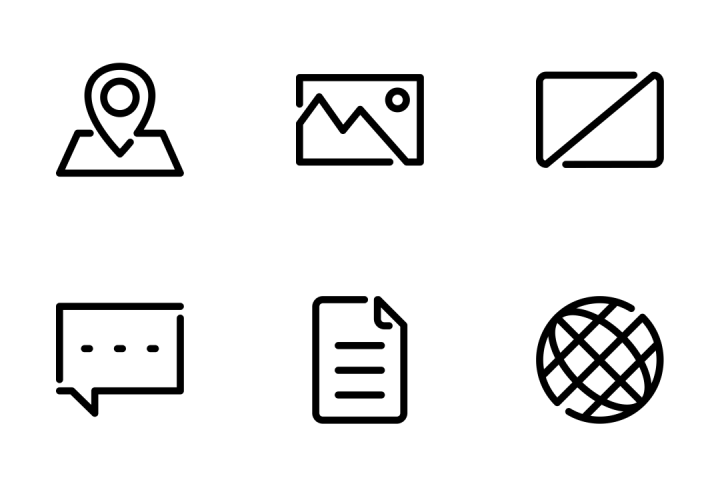 720x480 Download Flatline Mono Icon Pack