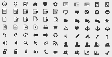 382x196 Mono Icons For Web Designers
