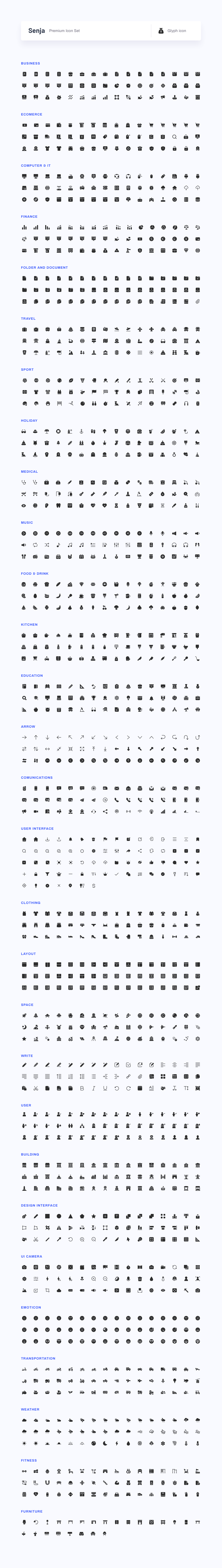 1056x7440 Senja Premium Icons For Every Need Iconspace
