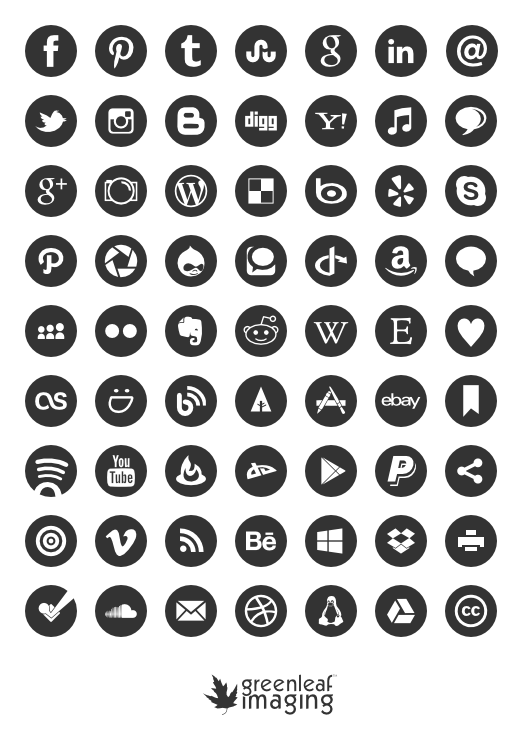522x740 Social Media Icons