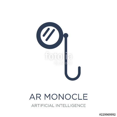 500x500 Ar Monocle Icon Trendy Flat Vector Ar Monocle Icon On White Bac