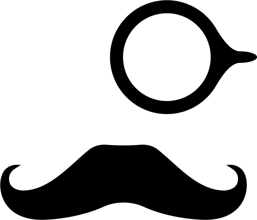 981x840 Monocle And Mustache Png Icon Free Download