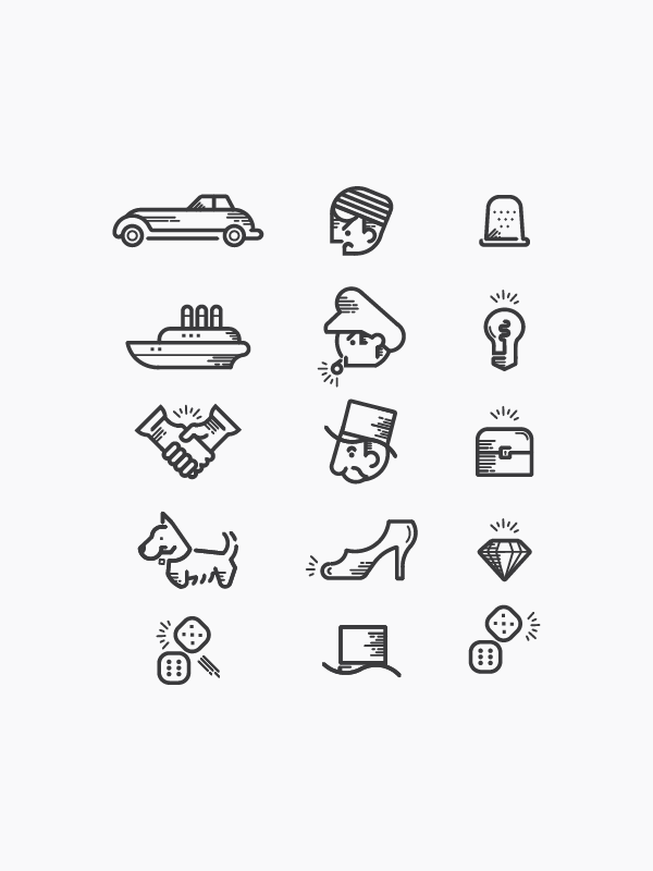 600x800 Monopoly Icons On Behance