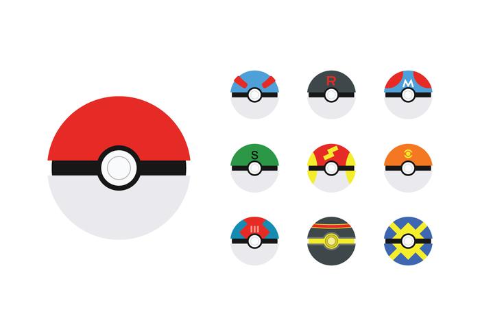 700x490 Free Poke Ball Vector