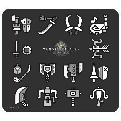 410x410 Amax Zak Monster Hunter World Mouse Pad Weapon Icon Rakuten