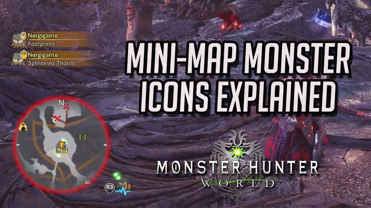 1280x720 Monster Hunter World Mini Map Monster Icons Explained