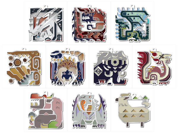 600x450 Monster Hunter Xx Monster Icon Stained Mascot Collection Box