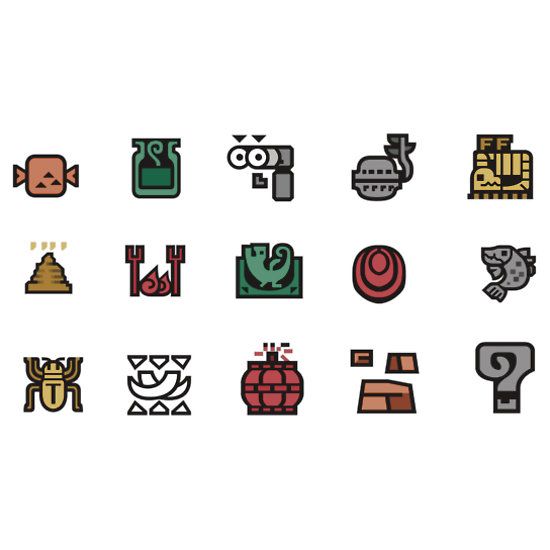 550x550 Monster Hunter Item Icons' Sticker
