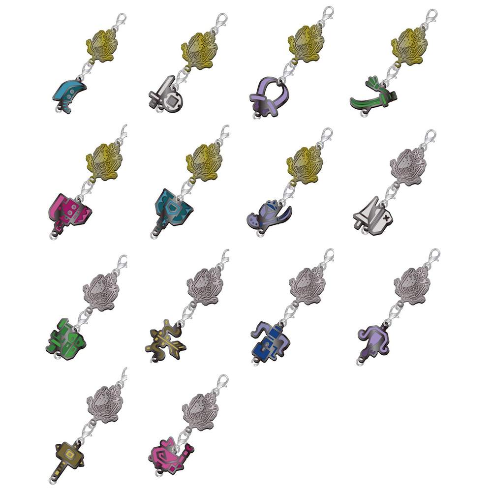 1000x1000 Monster Hunter World Weapon Icon Charm Collection Box Set Tokyo