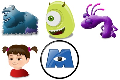 390x260 Monsters Inc Iconset