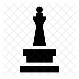 256x256 Monument Icon Of Glyph Style