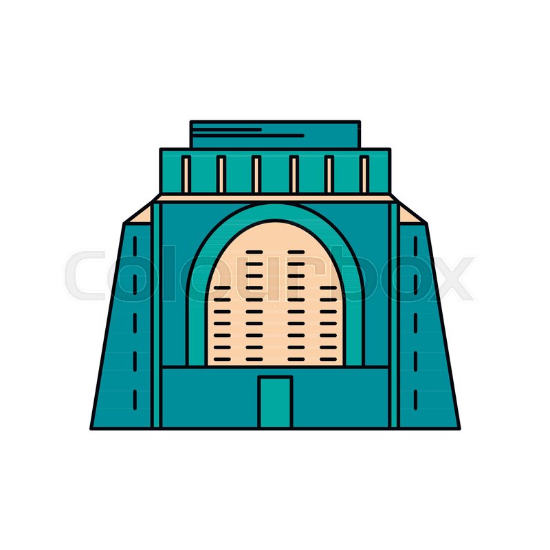 800x800 African Monument Icon Cartoon African Stock Vector Colourbox