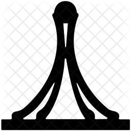 256x256 Pearl Monument Icon Of Glyph Style