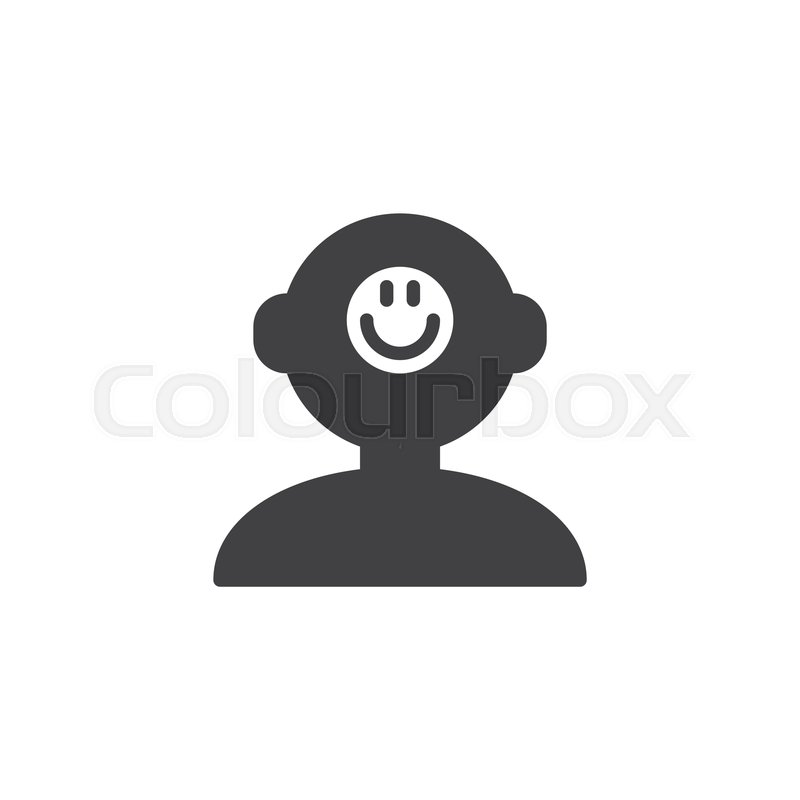 800x800 Good Mood Human Mind Vector Icon Stock Vector Colourbox