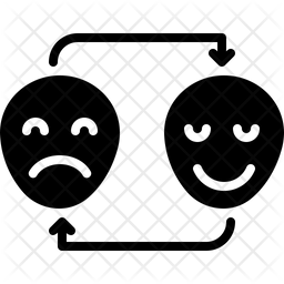 256x256 Change Mood Icon Of Glyph Style