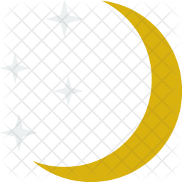 256x256 Night, Moon, Stars, Star Icon Of Flat Style