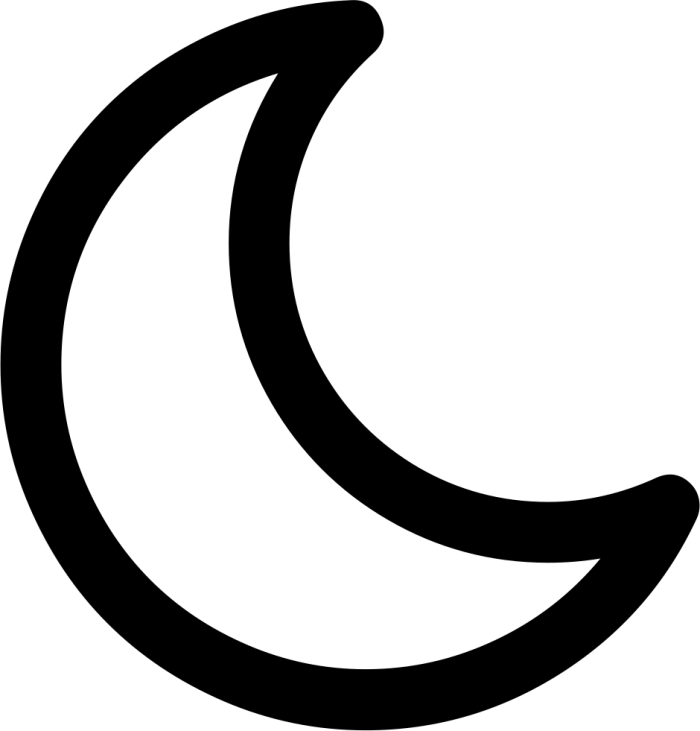 700x731 Moon Icon Png Vector, Clipart