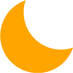 256x256 Orange Moon Icon