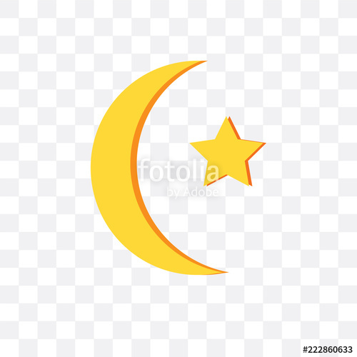 500x500 Moon Icon Isolated On Transparent Background Simple And Editable