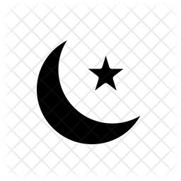 256x256 Crescent Moon Icon Of Glyph Style