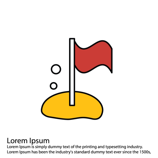 640x640 Vector Flag On Moon Icon, Moon, Space, Icon Png And Vector