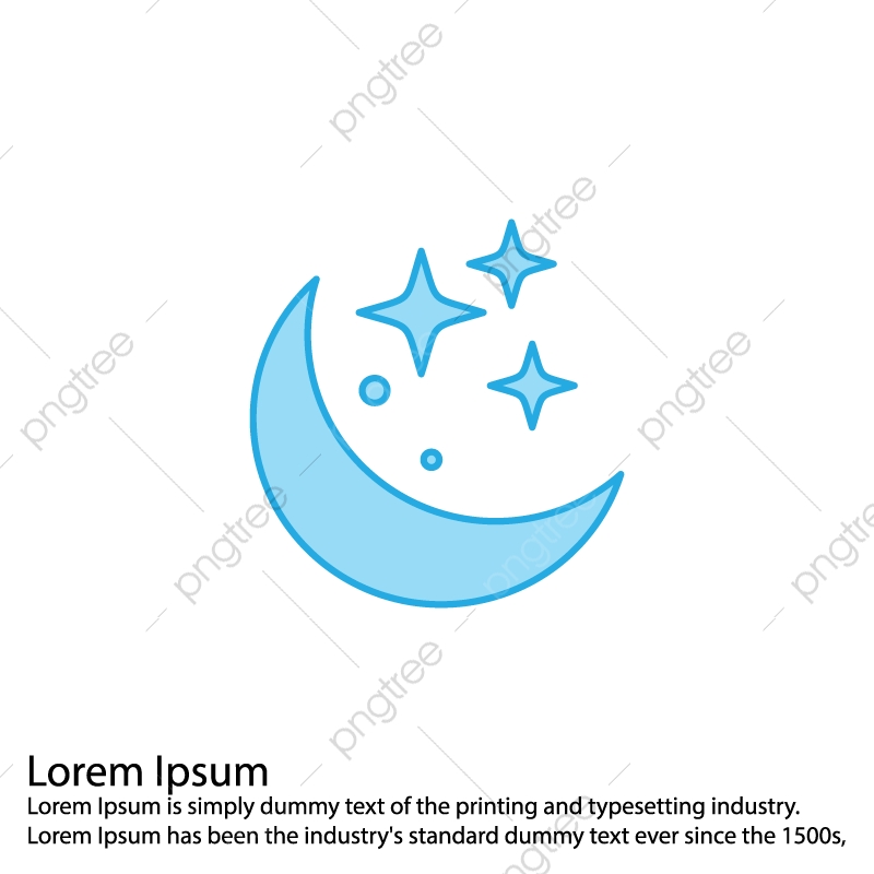 800x800 Vector Moon Icon, Moon Icon, Star, Space Png And Vector