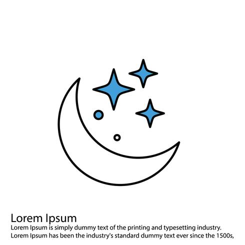 490x490 Vector Moon Icon