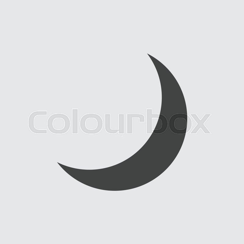 800x800 Half Moon Icon Illustration Isolated Stock Vector Colourbox