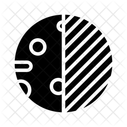 256x256 Moon Phase Icon Of Glyph Style