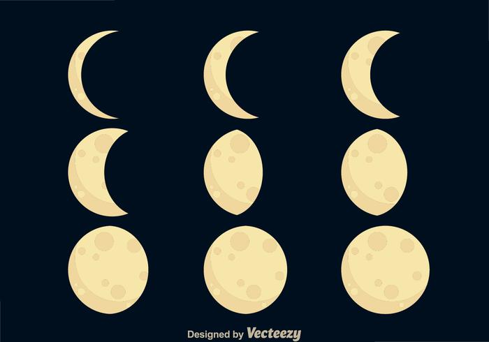 700x490 Moon Phases Icons