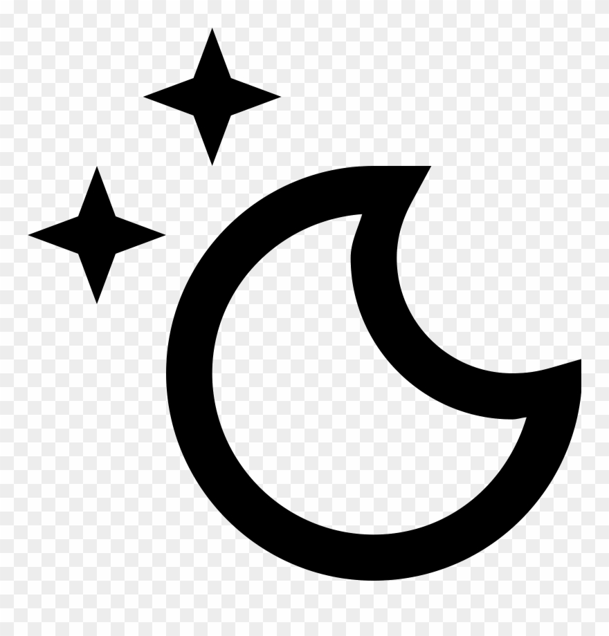 880x920 Moon And Stars Icon