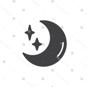 300x300 Moon And Stars Icon Night Sleep Sign Gm Wallkeeper