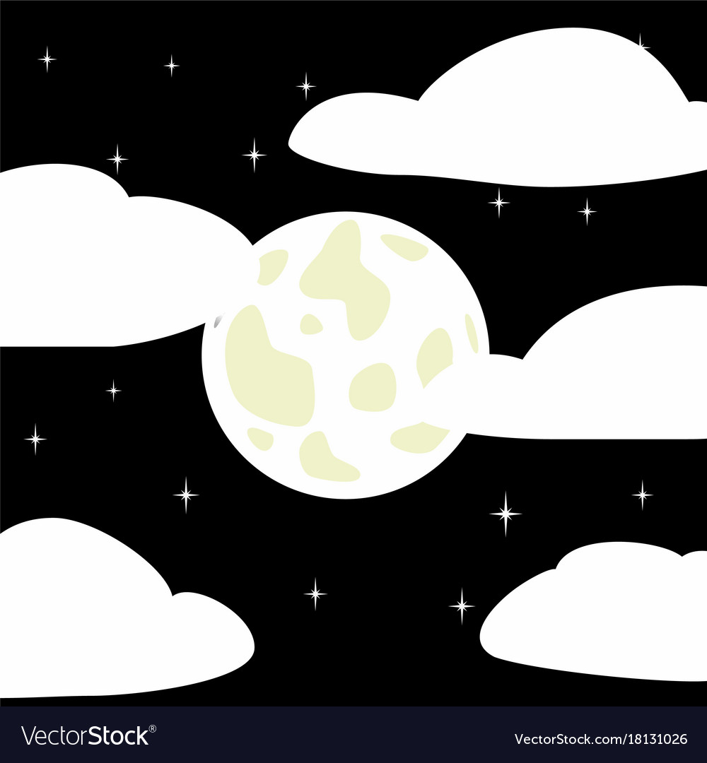 1000x1080 Moon Stars Icon