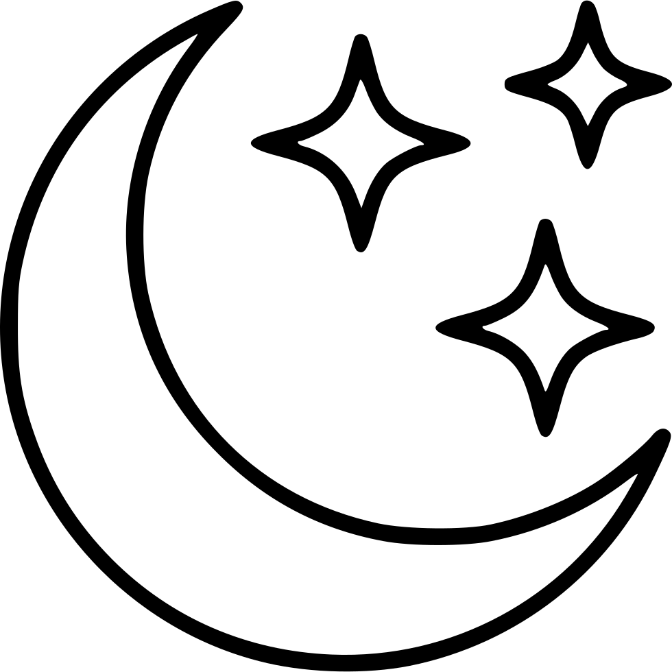 980x980 Moon Stars Png Icon Free Download