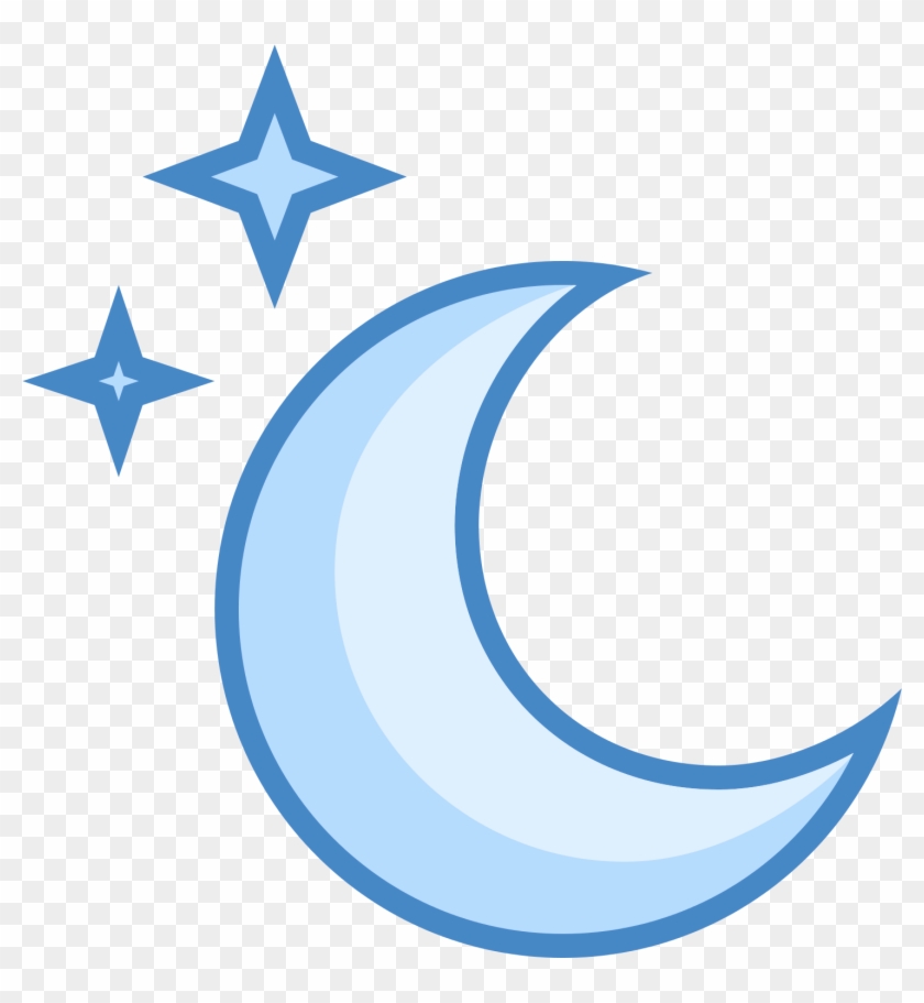 840x911 Moon And Stars Icon, Hd Png Download