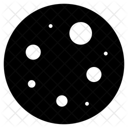 256x256 Moon Icon Of Glyph Style