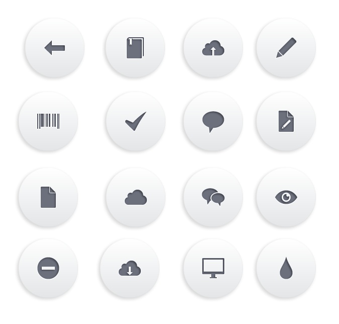 674x644 Moonlight Grey Icons