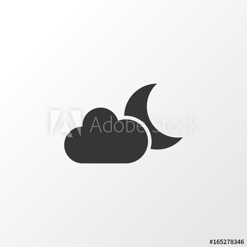 500x500 Crescent Icon Symbol Premium Quality Isolated Moonlight Element