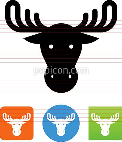 400x463 Moose Head Icon