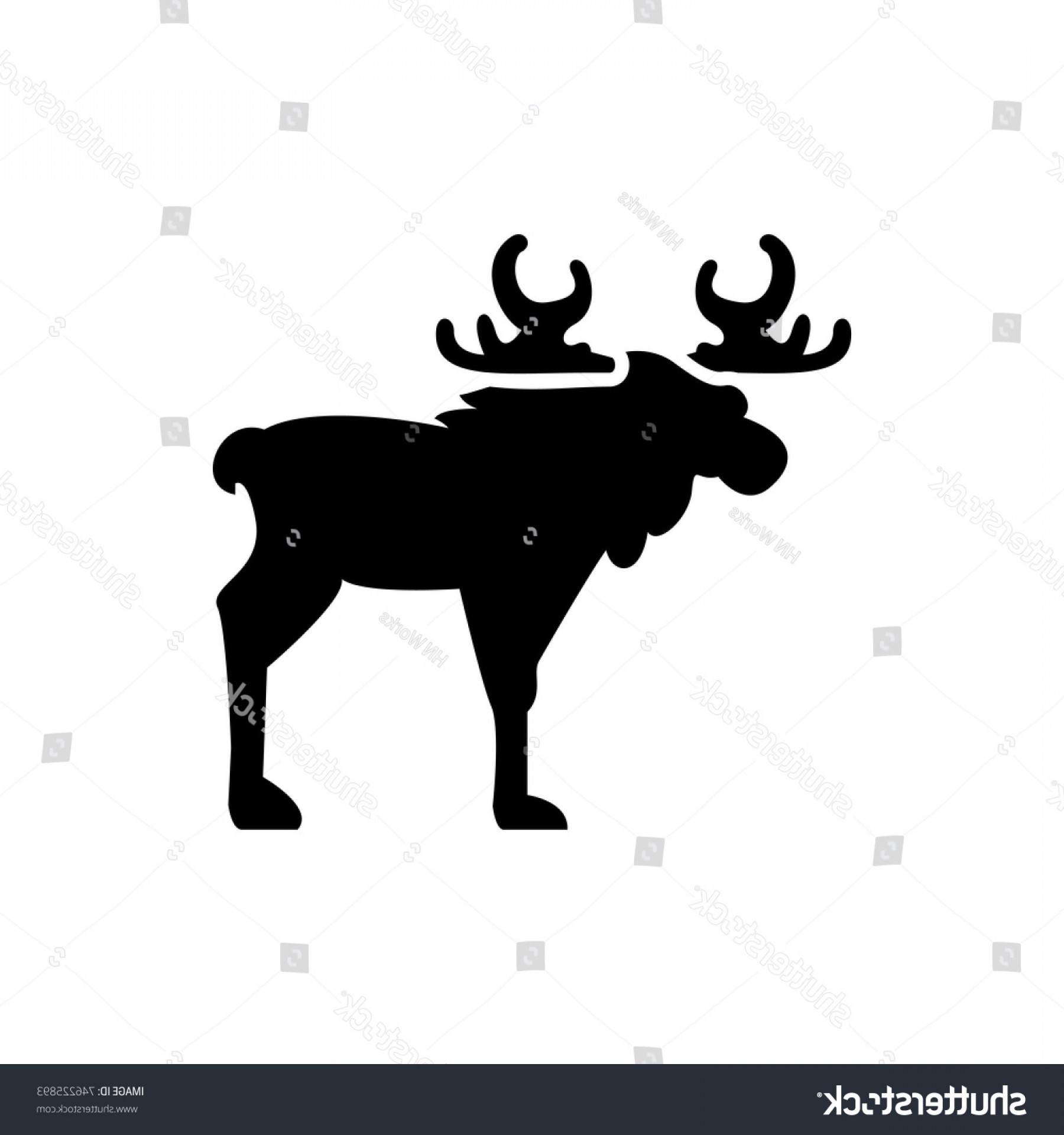 1800x1920 Moose Icon Illustration Isolated Vector Sign Soidergi